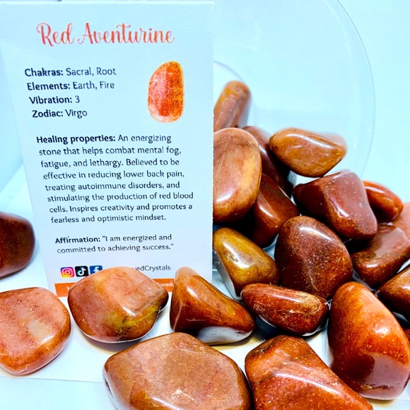 Tumbled Red Aventurine - Picture 2 of 3